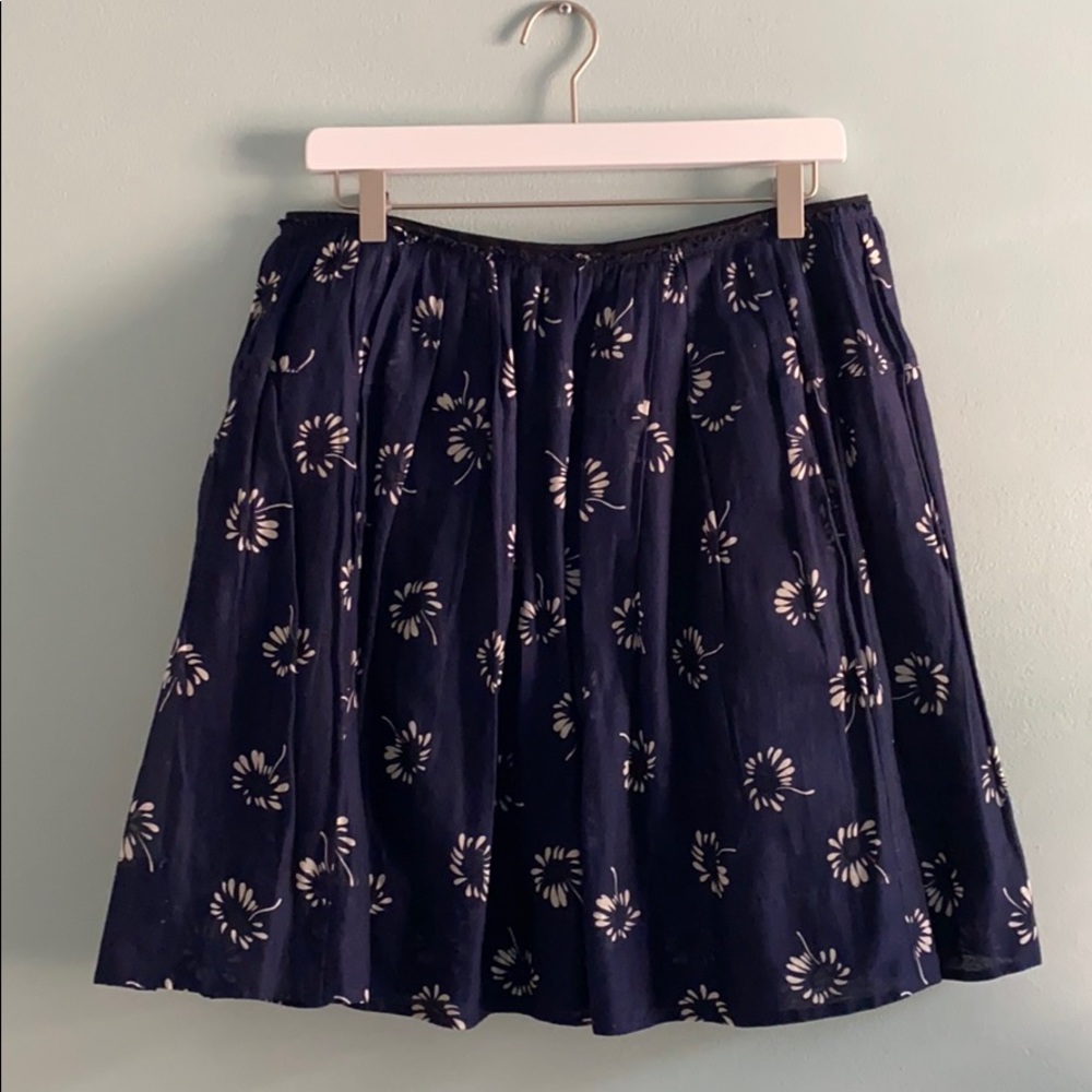 Marc Jacobs Collection Daisy Cotton Voile Mini Skirt